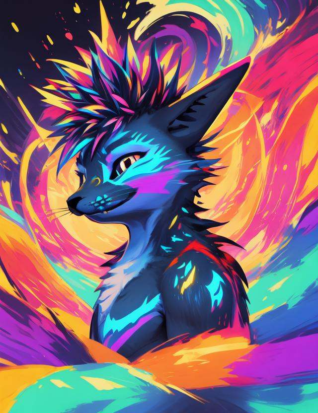 colorful scene,  smiling,  cute on Tensor.Art