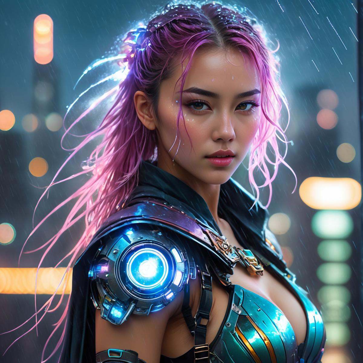 a young woman,  ((wizard outfit)),  epic scene on Tensor.Art