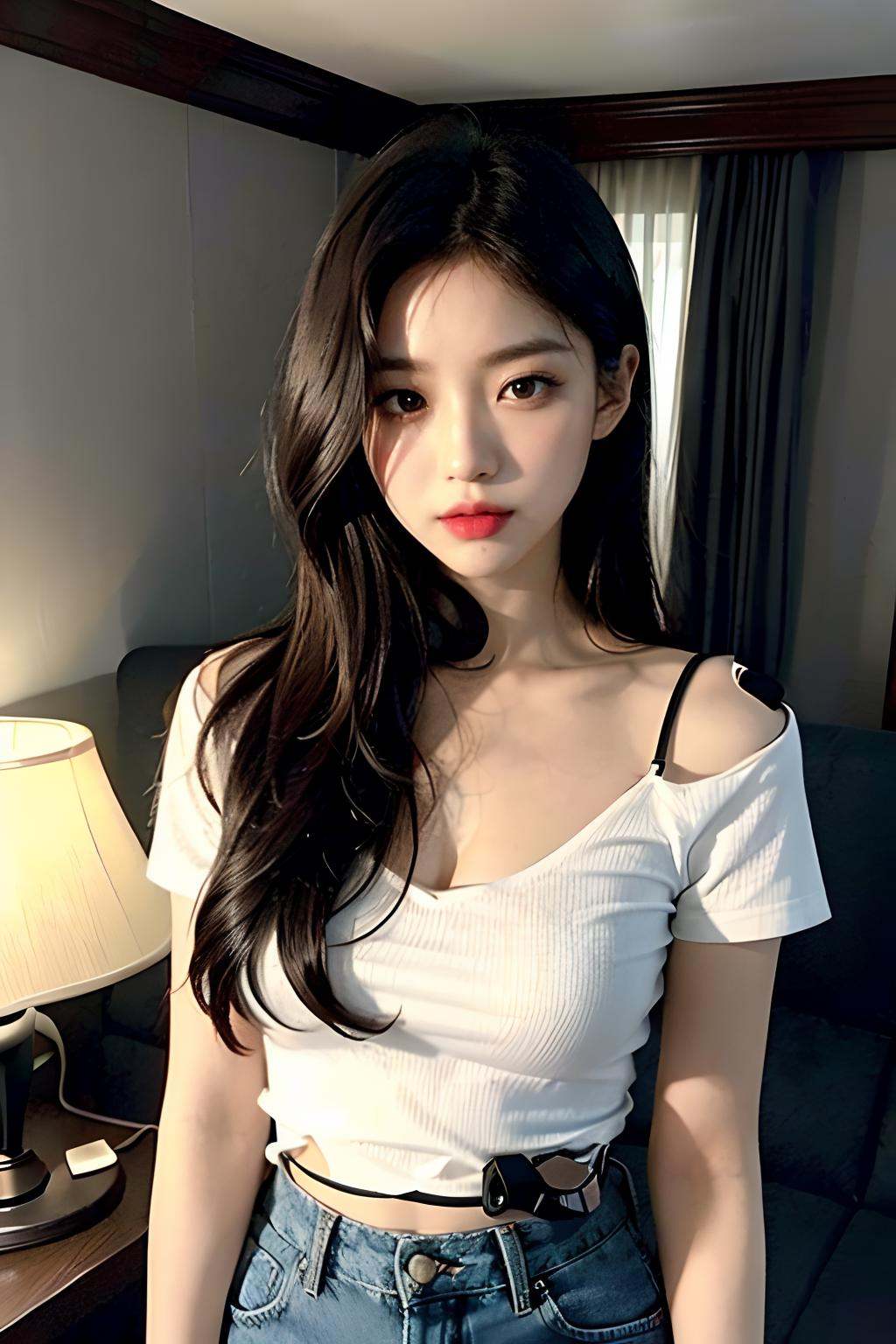 1girl,  solo,  korean on Tensor.Art