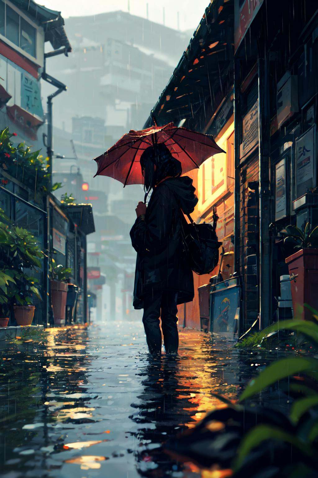 guweiz style,  scenery,  water on Tensor.Art
