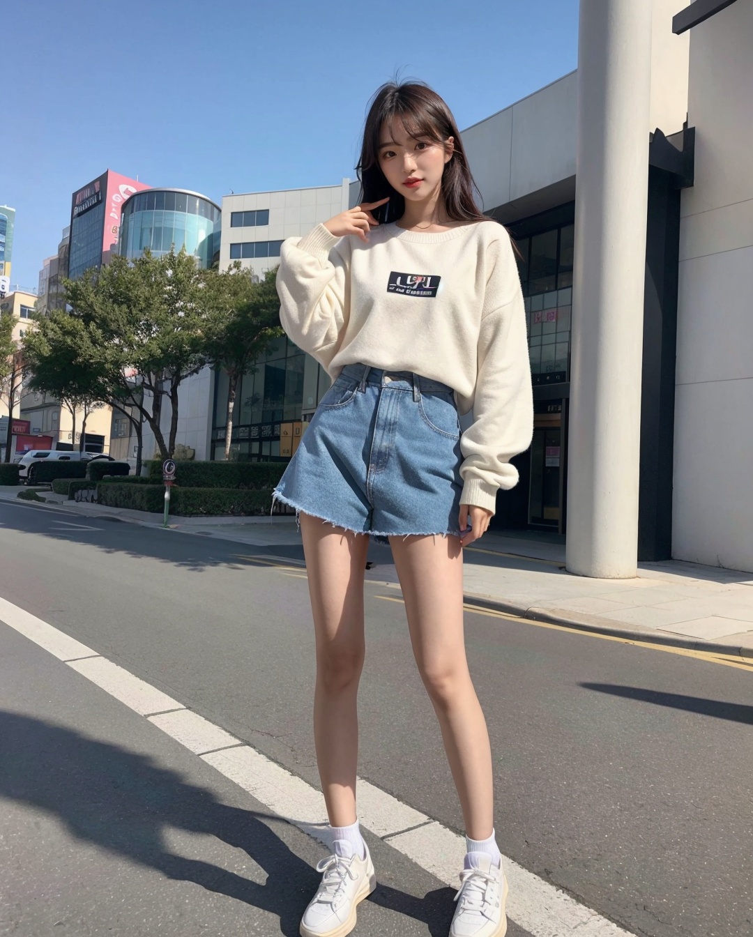 1girl,  solo,  korean cute girl on Tensor.Art