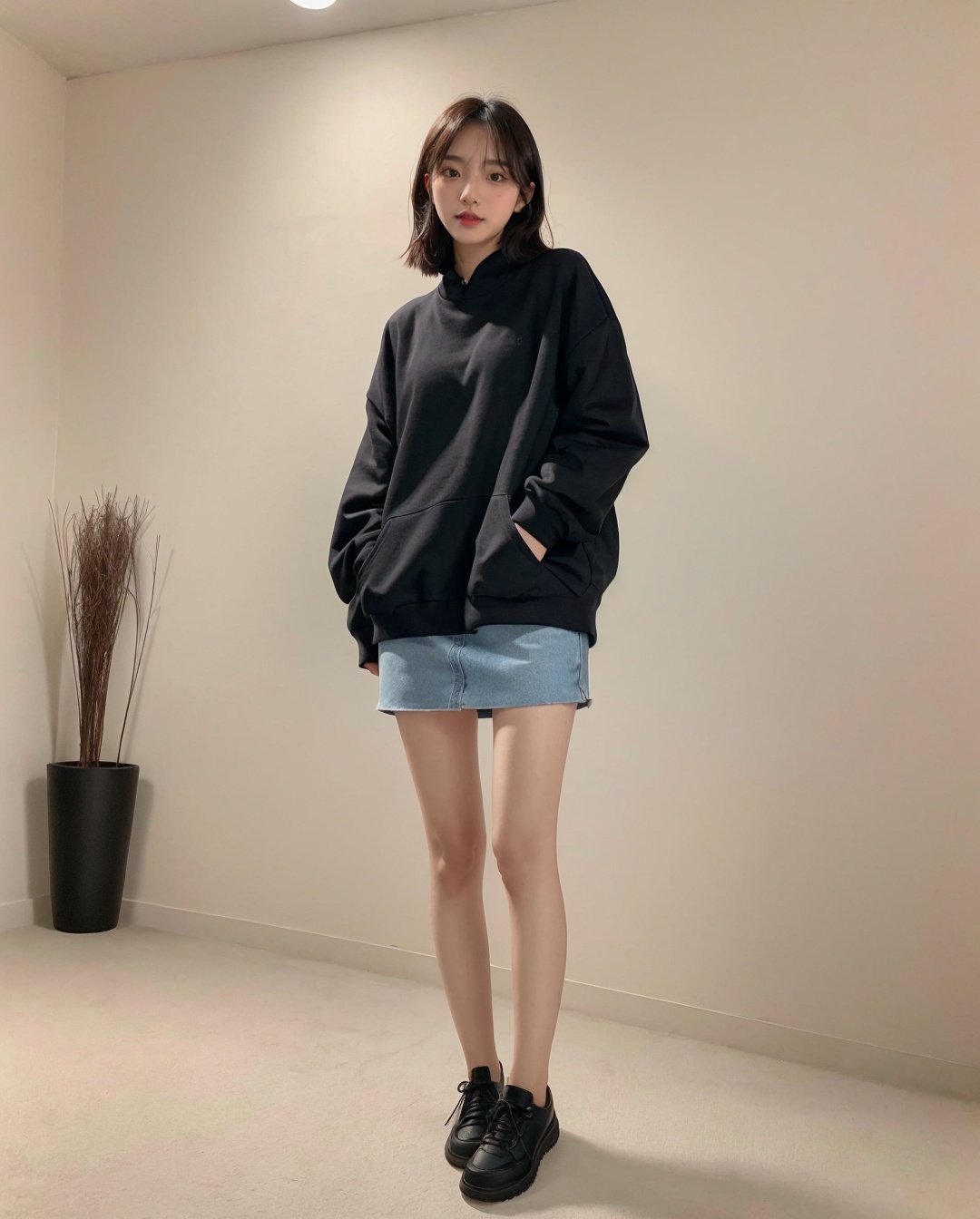 1girl,  solo,  korean cute girl on Tensor.Art