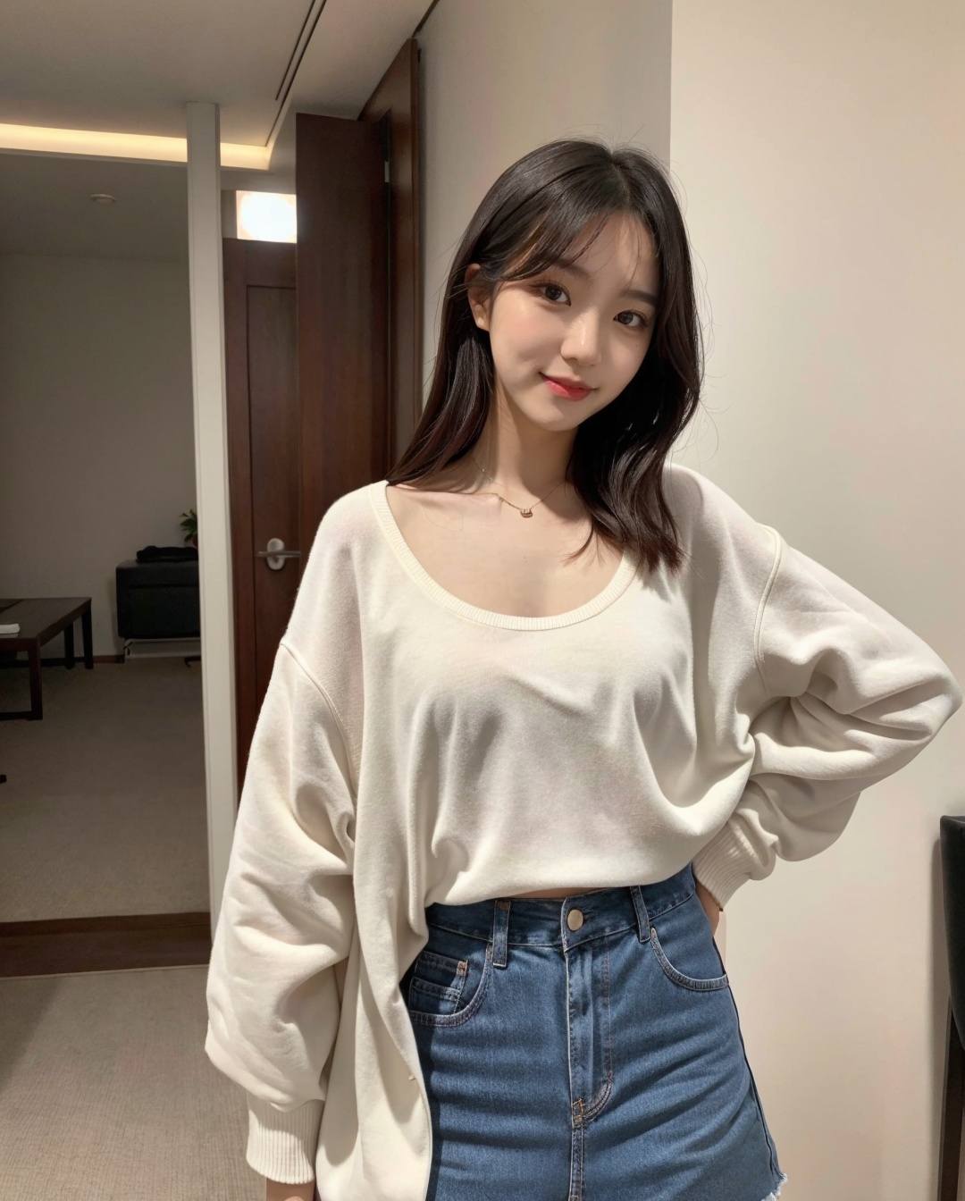 1girl,  solo,  korean cute girl on Tensor.Art