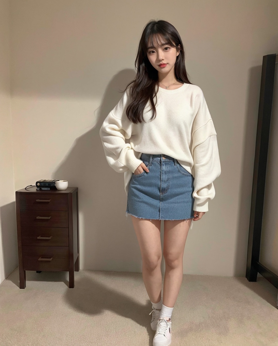 1girl,  solo,  korean cute girl on Tensor.Art