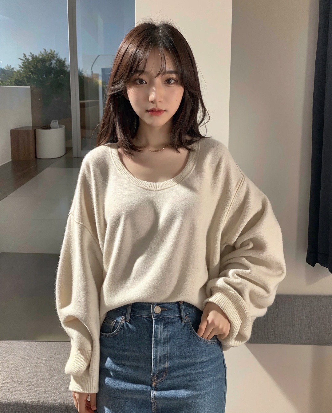 1girl,  solo,  korean cute girl on Tensor.Art