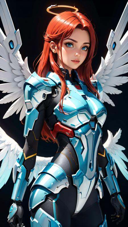 (best quality,  masterpiece) mechangel,  wings on Tensor.Art