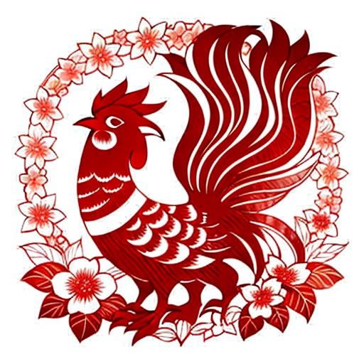 paper-cut art,cock，red theme，flower,<lora:2261ac6b5fa0e73b866ba8b82812d42b2f4238b7f374111234d95800bae340f0:0.6>