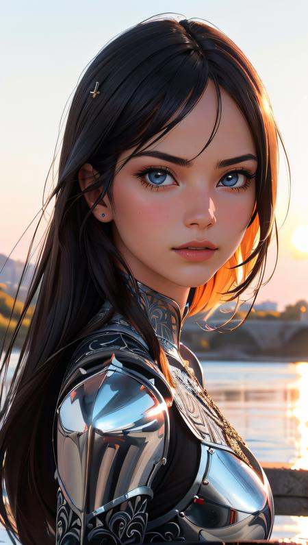 Portrait of a girl,  the most beautiful in the world,  (medieval armor) on Tensor.Art