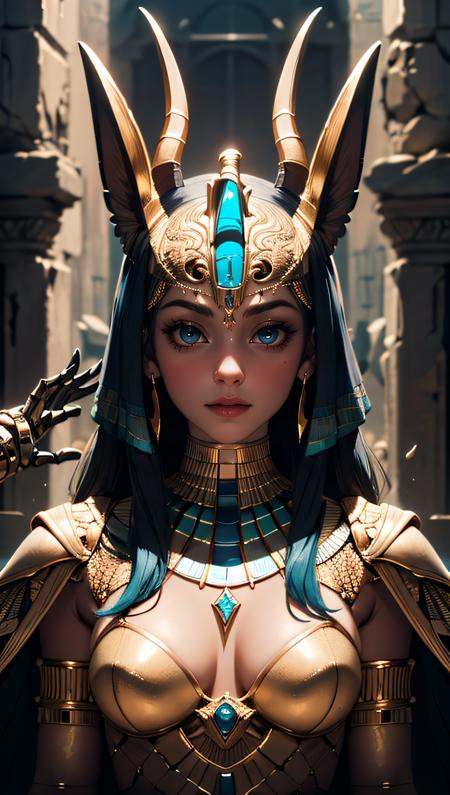 anubis welcoming you,  egyptian god,  ultra detailed mechanical on Tensor.Art