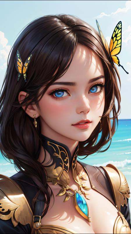 8k portrait of beautiful cyborg with brown hair,  intricate,  elegant on Tensor.Art