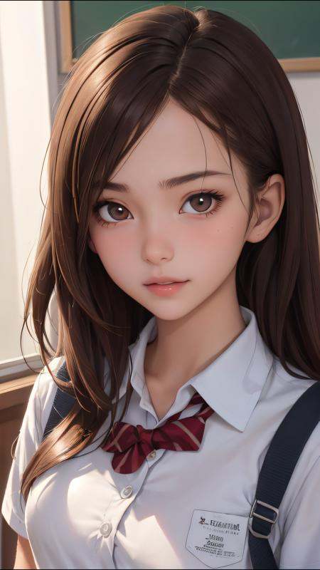 (best quality,  masterpiece,  perfect face) brown hair on Tensor.Art