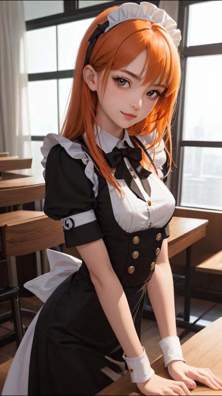 (best quality,  masterpiece,  perfect face) orange hair on Tensor.Art