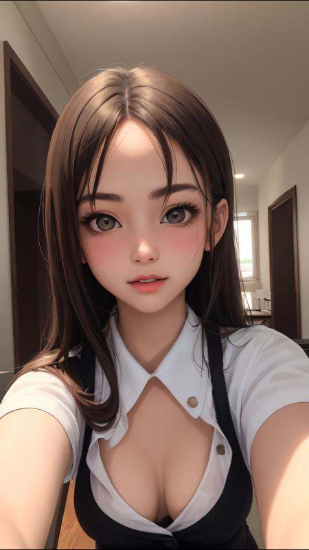 (best quality,  masterpiece,  perfect face) brown hair on Tensor.Art