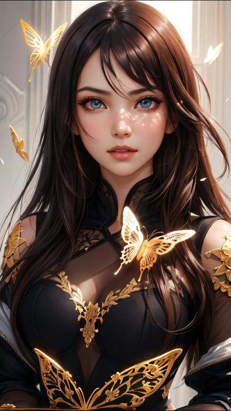 (Perfect face) 8k portrait of beautiful cyborg with brown hair,  intricate,  elegant on Tensor.Art