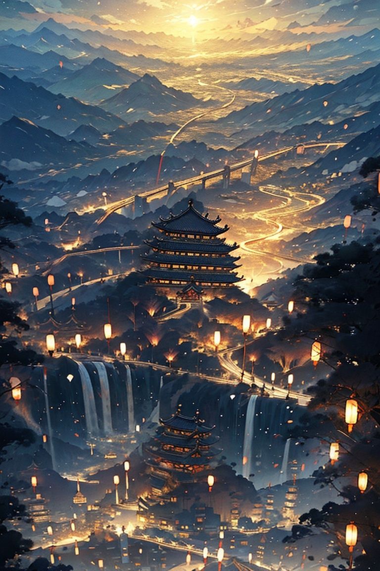rabbit, with Chinese style, light pink, mecha style, long rabbit ears on both sides ,minimalism,Future City,BJ_Ancient_city