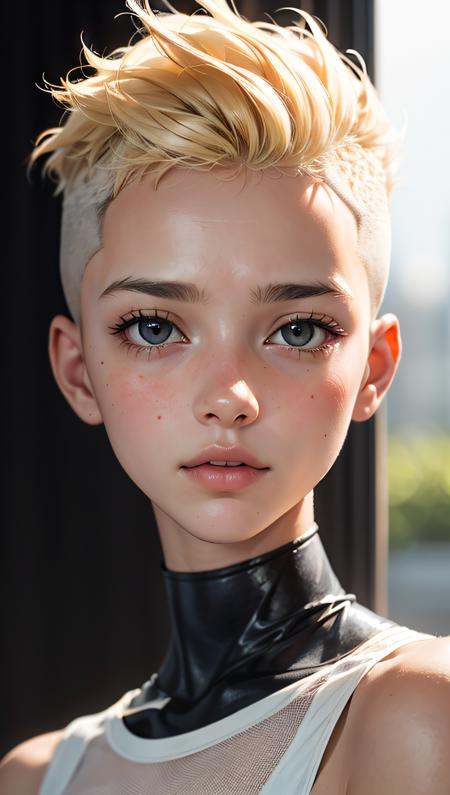 a 20 yo woman,  blonde, on Tensor.Art