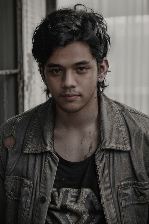 Grunge style ((Glamour Shot)),3k0, male focus, realistic, looking at viewer, upper body, <lora:3k0-05:0.8> . Textured, distressed, vintage, edgy, punk rock vibe, dirty, noisy