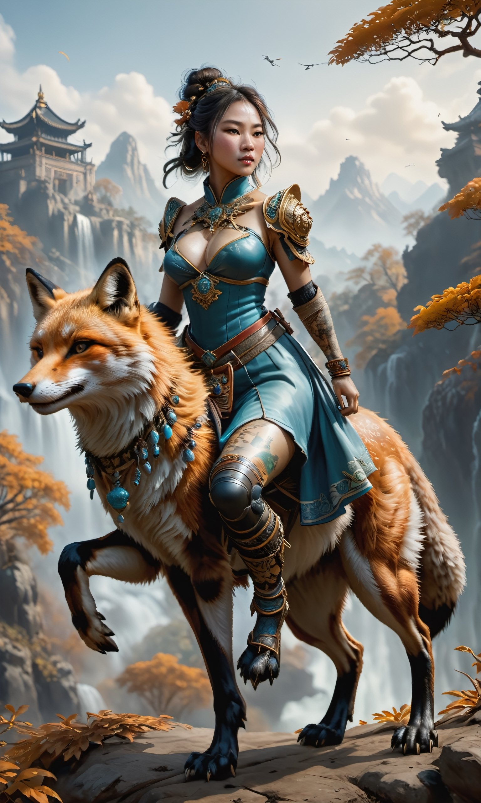 art by Hans Zatzka,  Unreal Engine,  fall nature on Tensor.Art