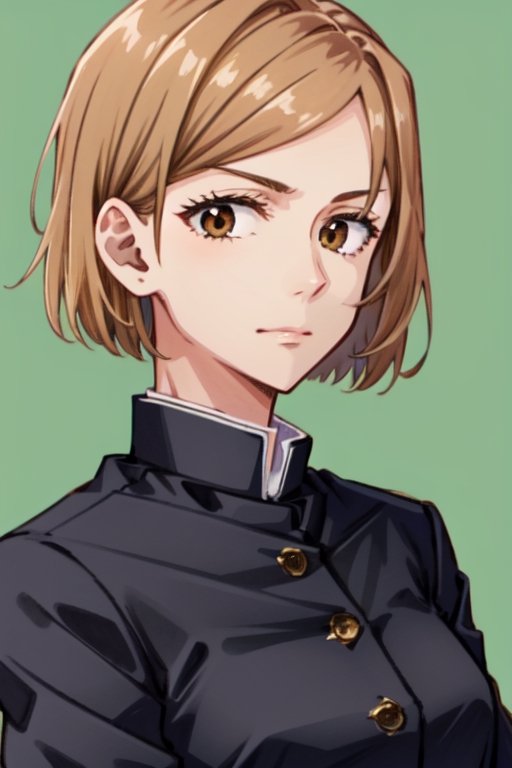 kugisaki nobara,  closed mouth,  brown eyes on Tensor.Art