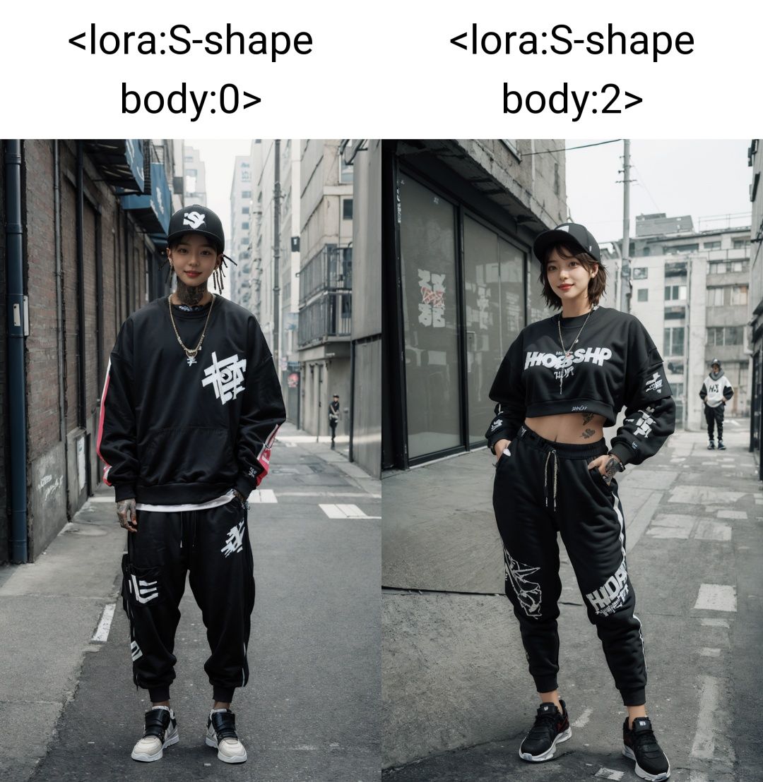 masterpiece,best quality,1girl,,moyou,<lora:S-shape body:0>,(Hip-hop streetwear:1.6)
