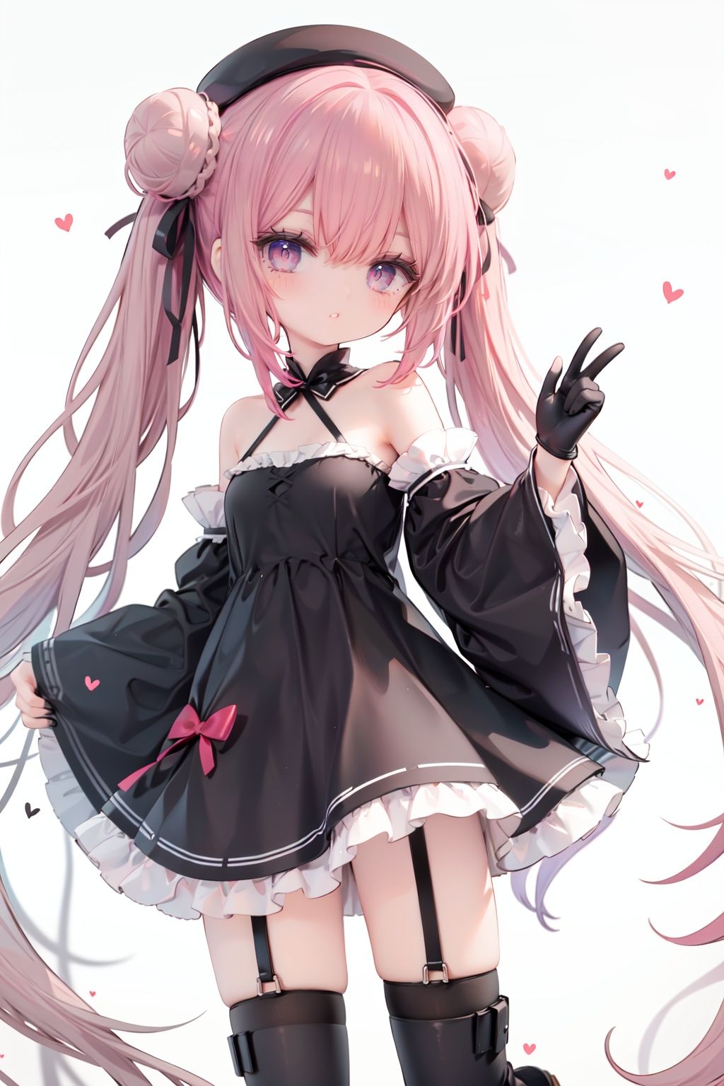 1girl,  dress,  double bun on Tensor.Art