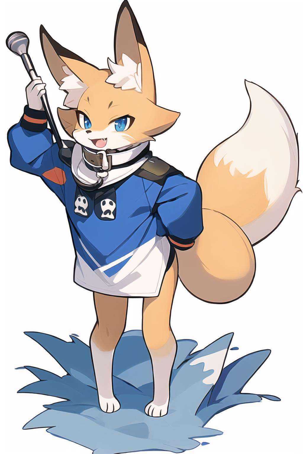 blue eyes,  solo,  tail by wow on Tensor.Art