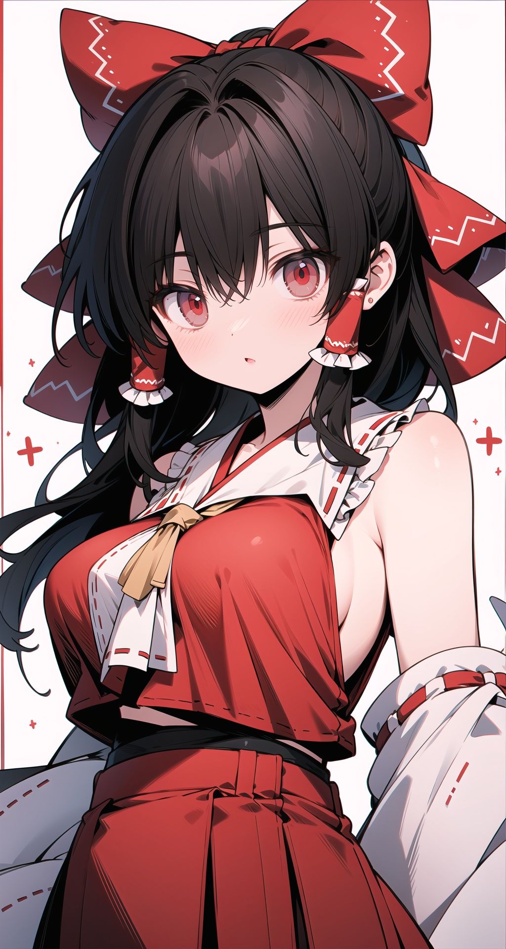 Hakurei Reimu,  blur,  film grain by 欧派 on Tensor.Art
