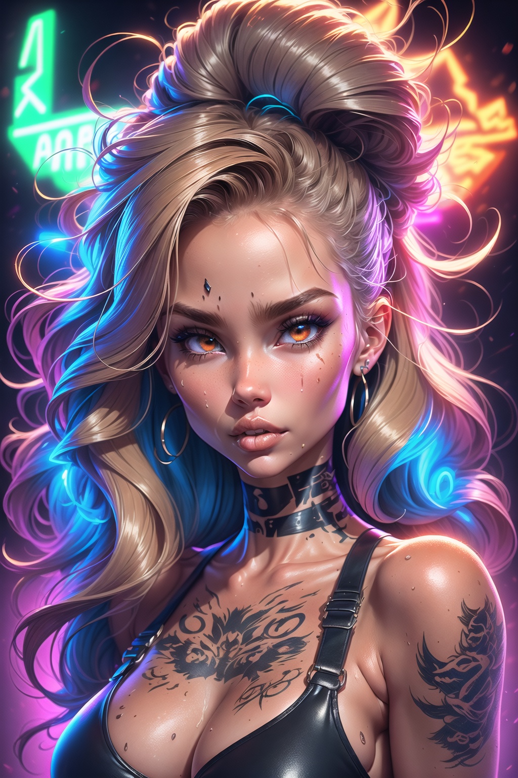 (1girl),  portrait,  tan on Tensor.Art