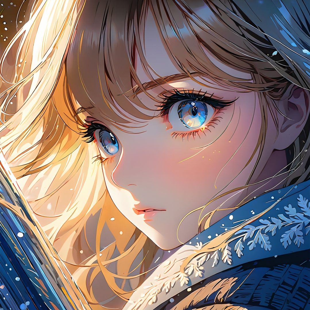 masterpiece, ultra-detailed, llustration, detailed light,an extremely delicate and beautiful,(beautiful detailed eyes), (rim light),1girl,Cold and warm color contrast,anime,