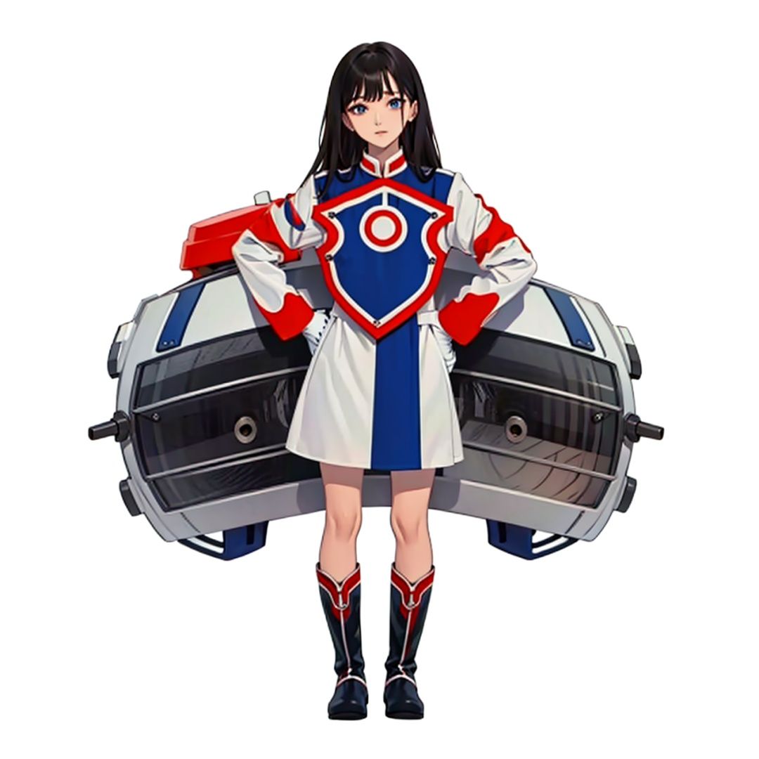 (masterpiece:1.3), (the best quality:1.2), (super fine illustrations:1.2), (Masterpiece), high quality, high detail,((white background:1.2)), looking at viewer, (SOLO:1.4),outline,,simple background, dress, armor, knee boots, boots, uniform, white gloves, solo