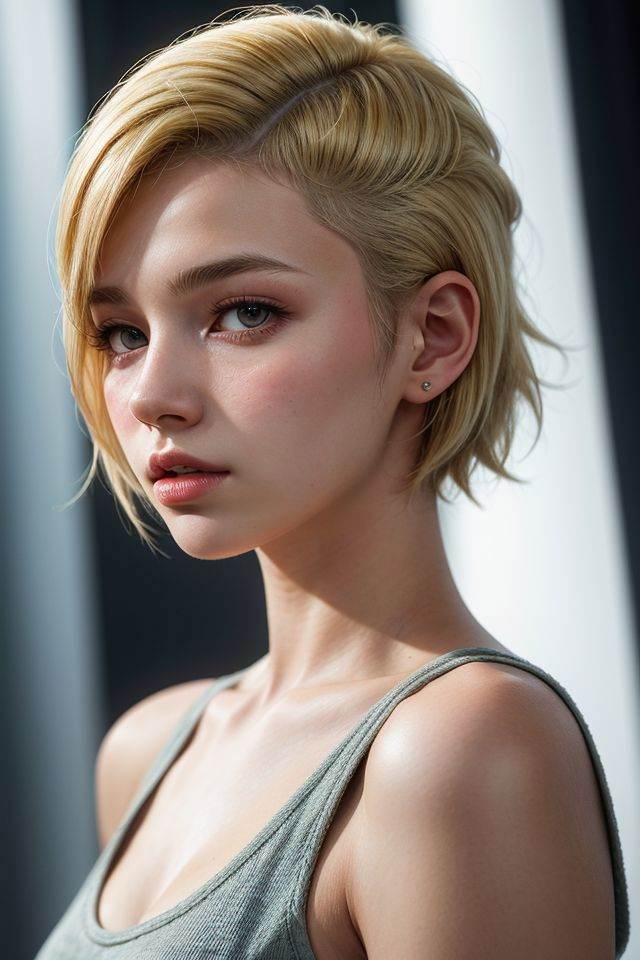 a 20 yo woman,  blonde, on Tensor.Art