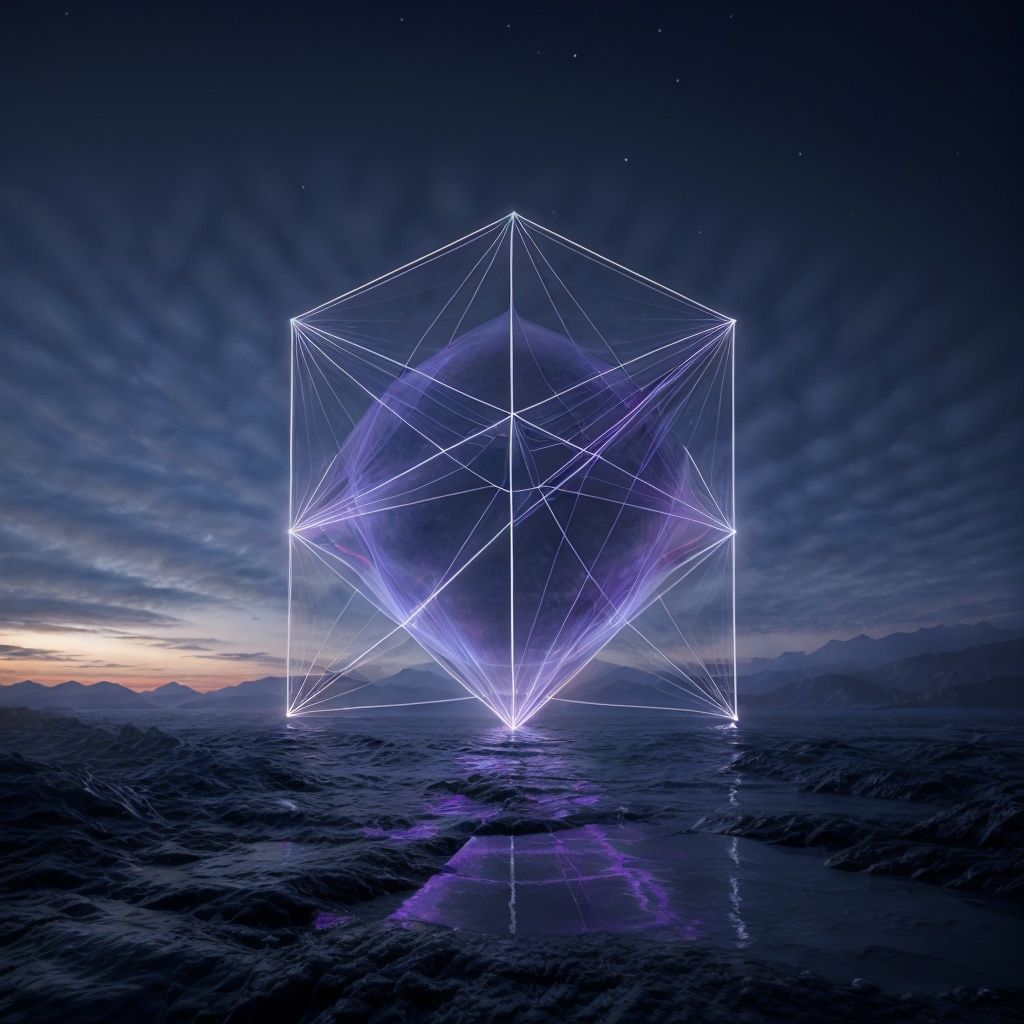 <lora:c4da_08:0.65>,SDS_GLOW_BACKDROP,(no humans:1.2),<lora:add_detail:1>,best quality,wallpaper,(geometry:1.3),square,