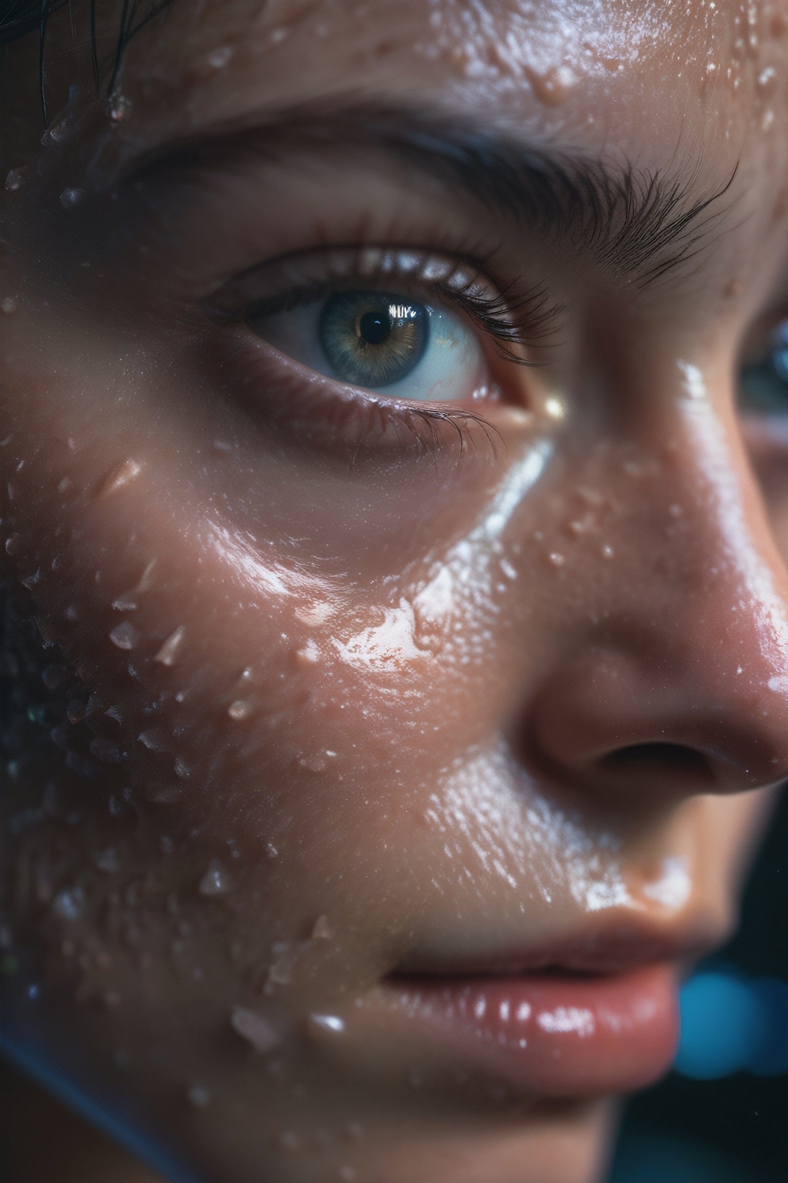 Hyperrealistic art RAW analog photo of a synthetic cyber girl,  , on Tensor.Art