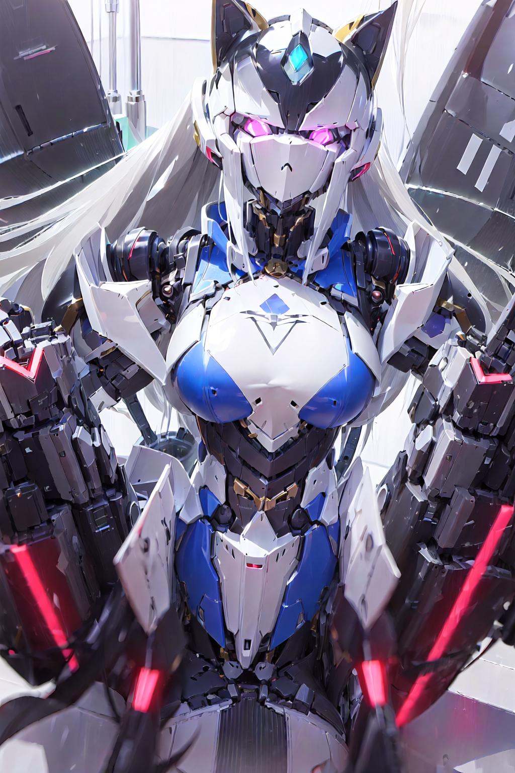 ((masterpiece)),  a with sleek and menacing design,  glowing eyes on Tensor.Art