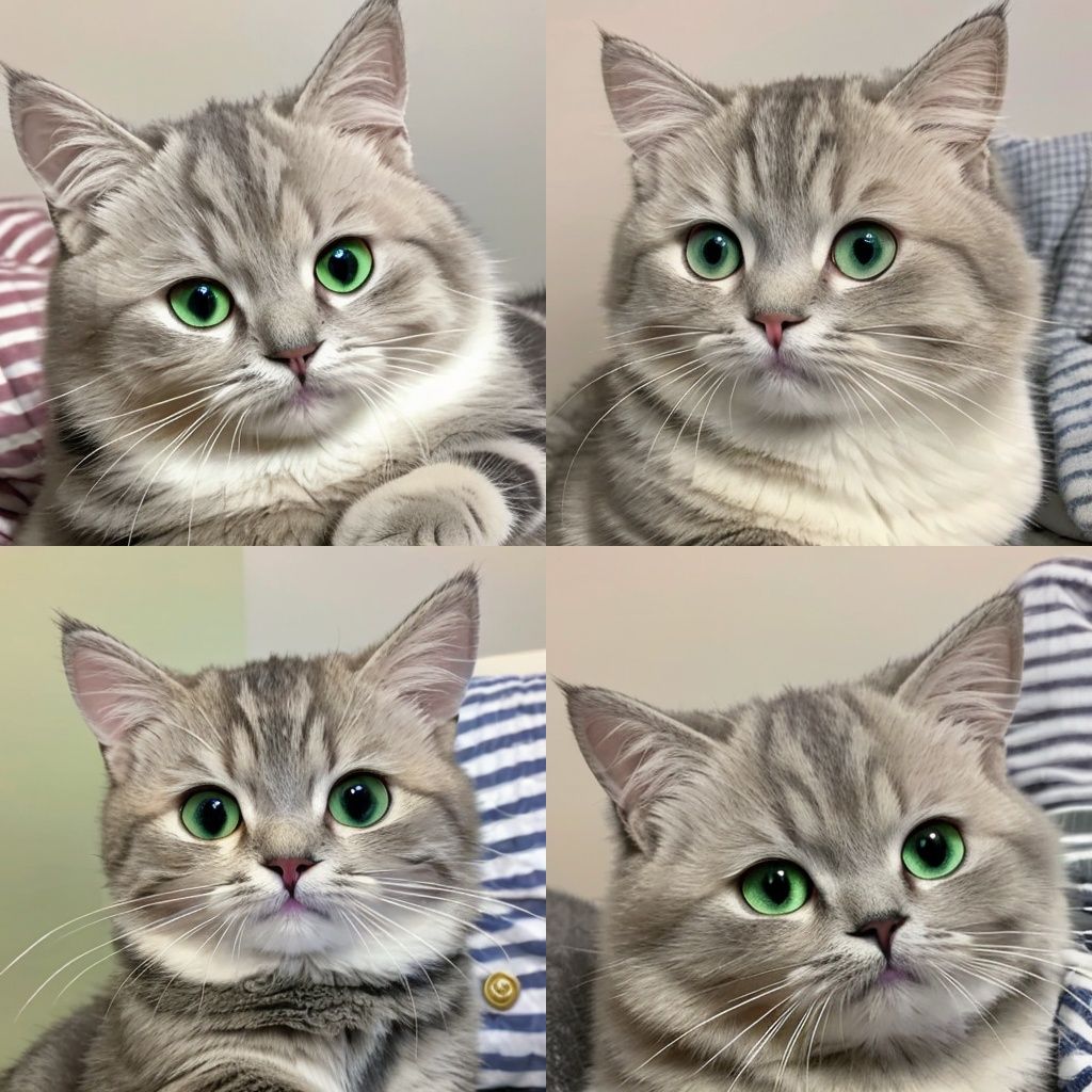 <lora:an_08:0.6>,SDS_DWTX,cat,no_humans,animal_focus,animal,simple_background,realistic,looking_at_viewer,green_eyes,grey_background,whiskers,closed_mouth,striped,