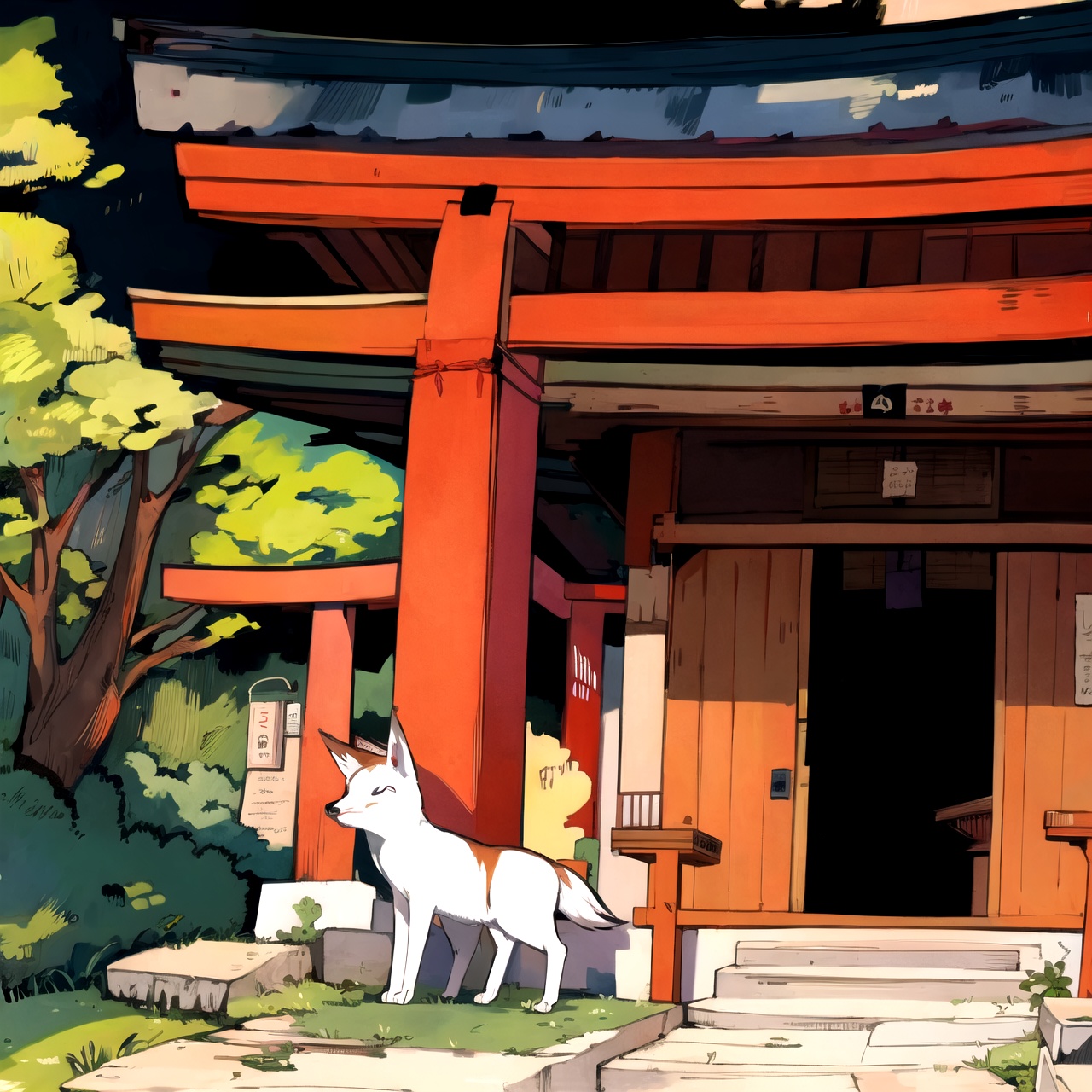 16k,  fox,  shrine by !!!j on Tensor.Art