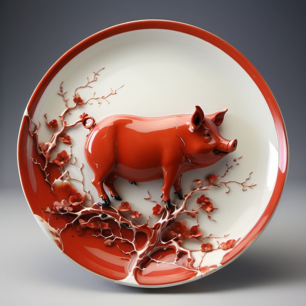 arien_porcelain,plate porcelain that a pig <lora:sdxl_redciqitest2-000008:1>