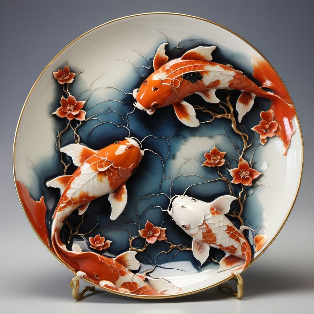 arien_porcelain,plate porcelain that two koi <lora:sdxl_redciqitest2-000008:1>