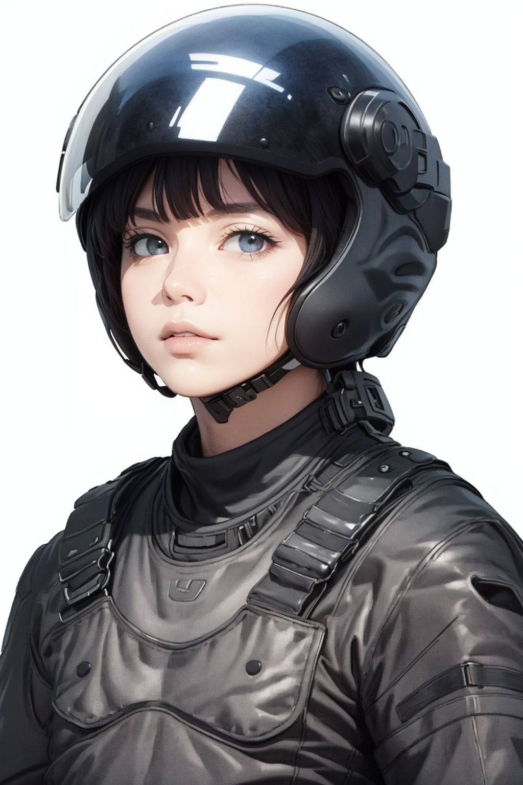 (masterpiece:1.3), (the best quality:1.2), (super fine illustrations:1.2), (Masterpiece), high quality, high detail,((white background:1.2)), looking at viewer, (SOLO:1.4),outline,,simple background,gloves, military uniform, armor, uniform, helmet, boots, solo