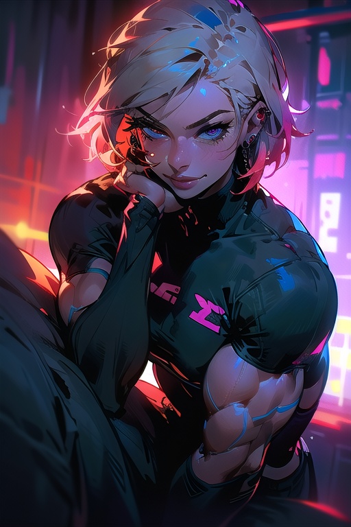 1girl,  mature female,  muscular female on Tensor.Art