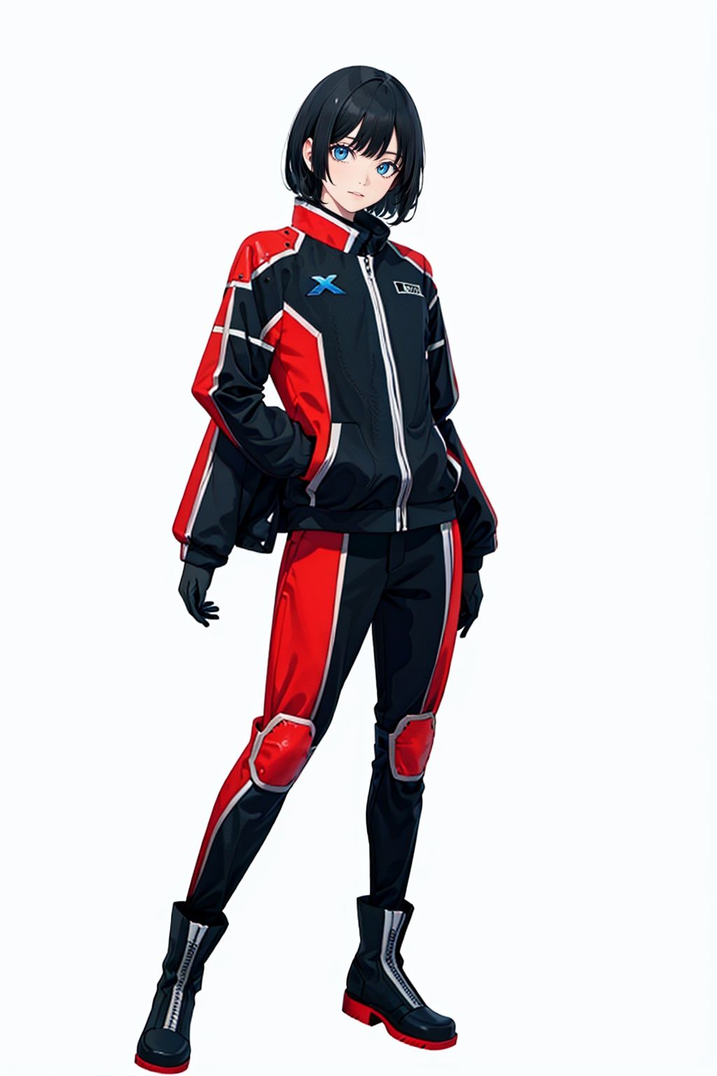 (masterpiece:1.3), (the best quality:1.2), (super fine illustrations:1.2), (Masterpiece), high quality, high detail,((white background:1.2)), looking at viewer, (SOLO:1.4),outline,,simple background,uniform,military uniform, boots, jacket