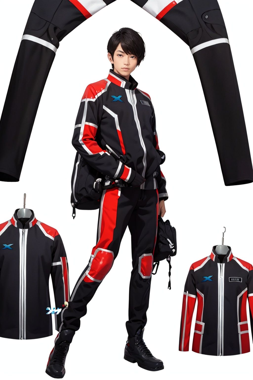 (masterpiece:1.3), (the best quality:1.2), (super fine illustrations:1.2), (Masterpiece), high quality, high detail,((white background:1.2)), looking at viewer, (SOLO:1.4),outline,,simple background,uniform,military uniform, boots, jacket