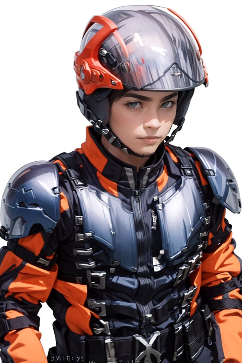 (masterpiece:1.3), (the best quality:1.2), (super fine illustrations:1.2), (Masterpiece), high quality, high detail,((white background:1.2)), looking at viewer, (SOLO:1.4),outline,,simple background,gloves, pauldrons, shoulder armor, military, breastplate, armor, helmet, uniform, 