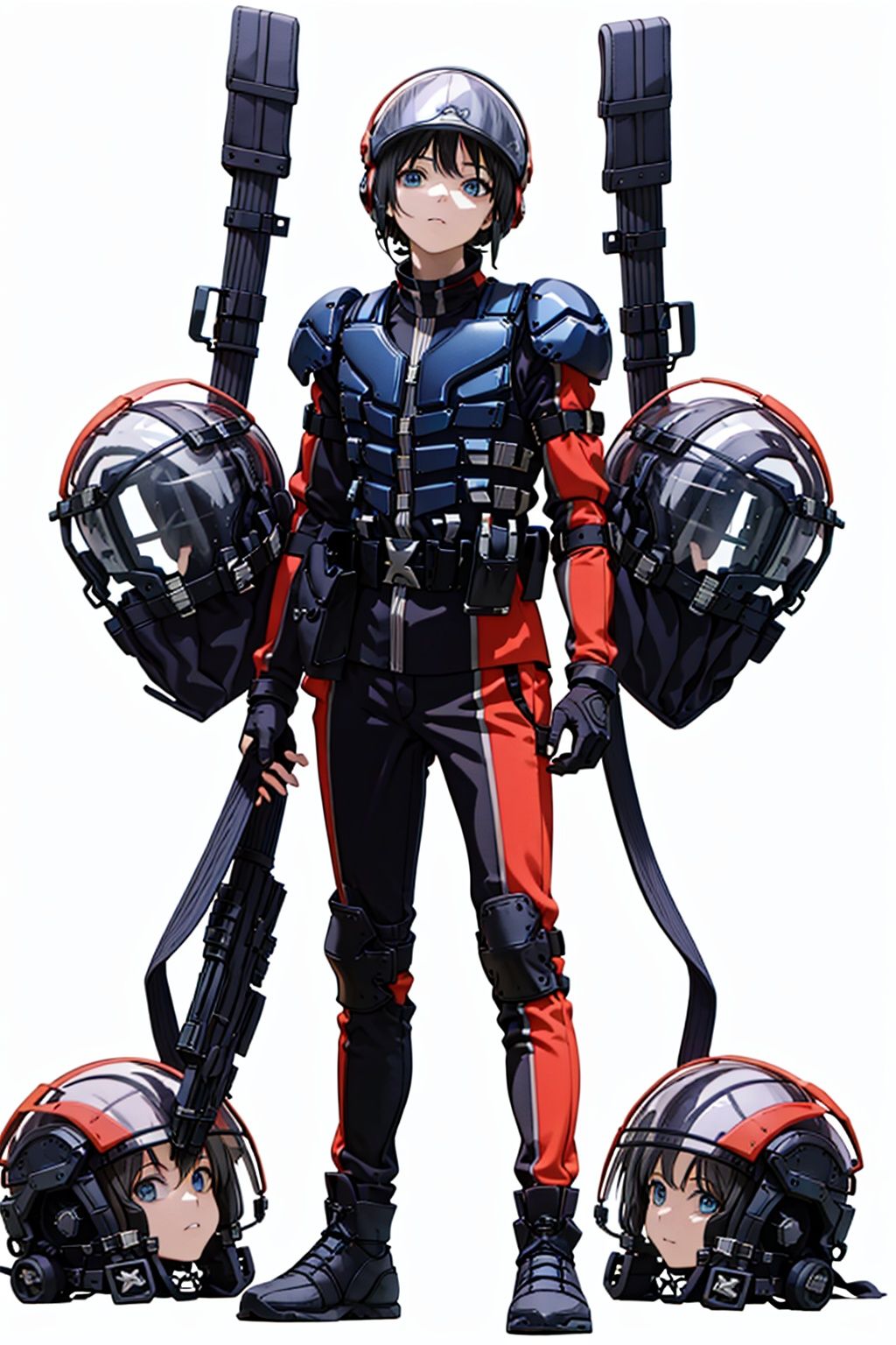 (masterpiece:1.3), (the best quality:1.2), (super fine illustrations:1.2), (Masterpiece), high quality, high detail,((white background:1.2)), looking at viewer, (SOLO:1.4),outline,,simple background,gloves, pauldrons, shoulder armor, military, breastplate, armor, helmet, uniform,