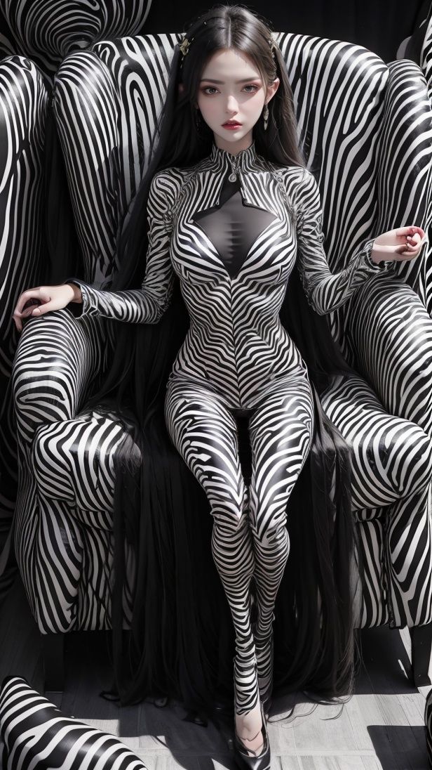1girl,<lyco:GoodHands-beta2:0.8>,good hand,sitting,two legs,<lora:版版版:0.8>,sofa,sitting,(rainbow_print clothes:1.2),