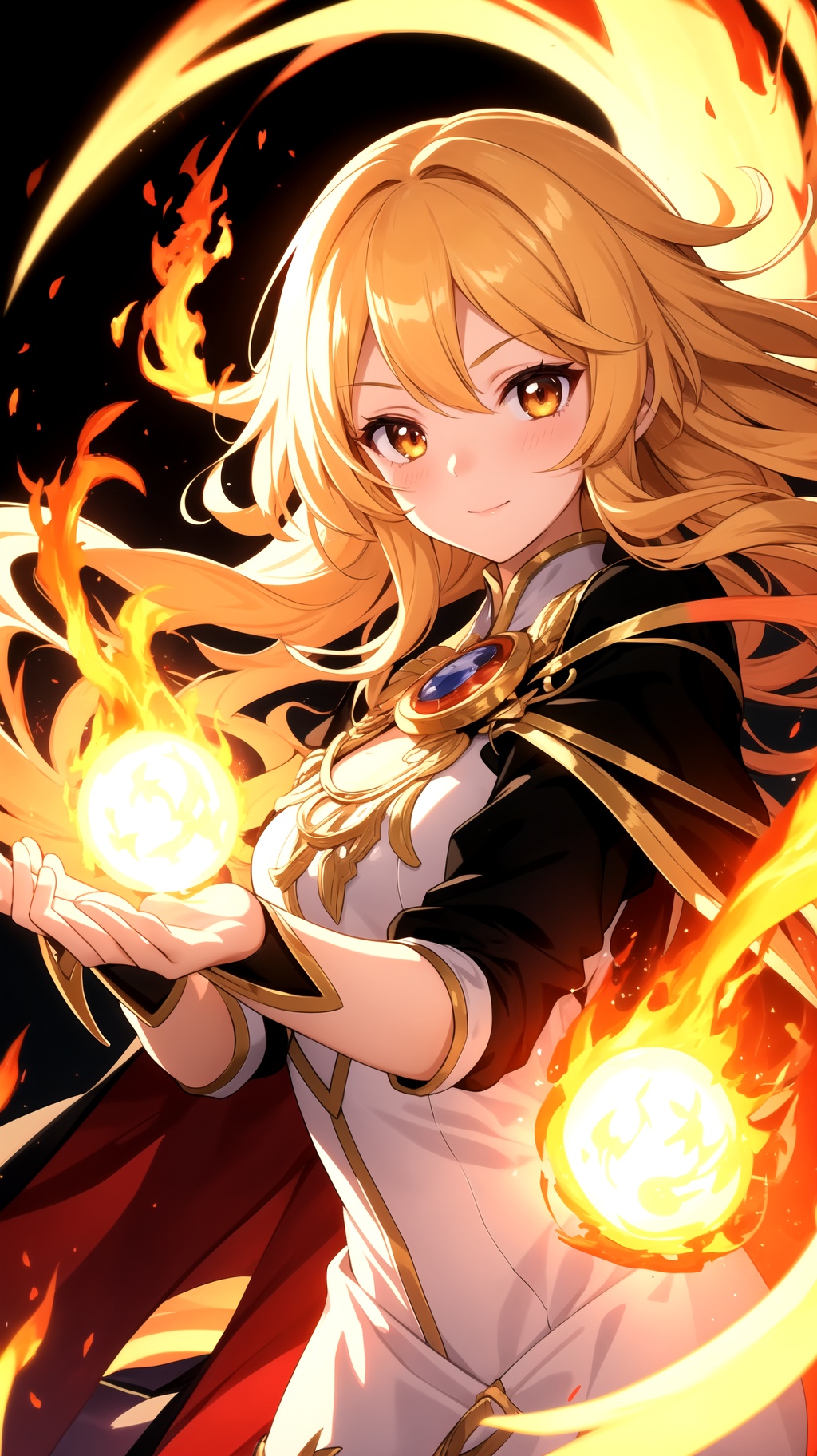 1girl,  beautiful hair,  golden eye on Tensor.Art