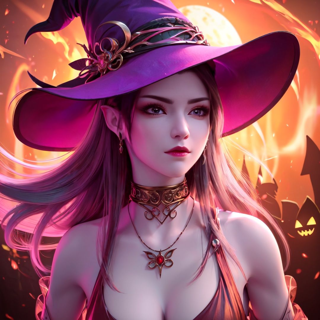 1 girl,  Asian teenager,  Halloween costume on Tensor.Art