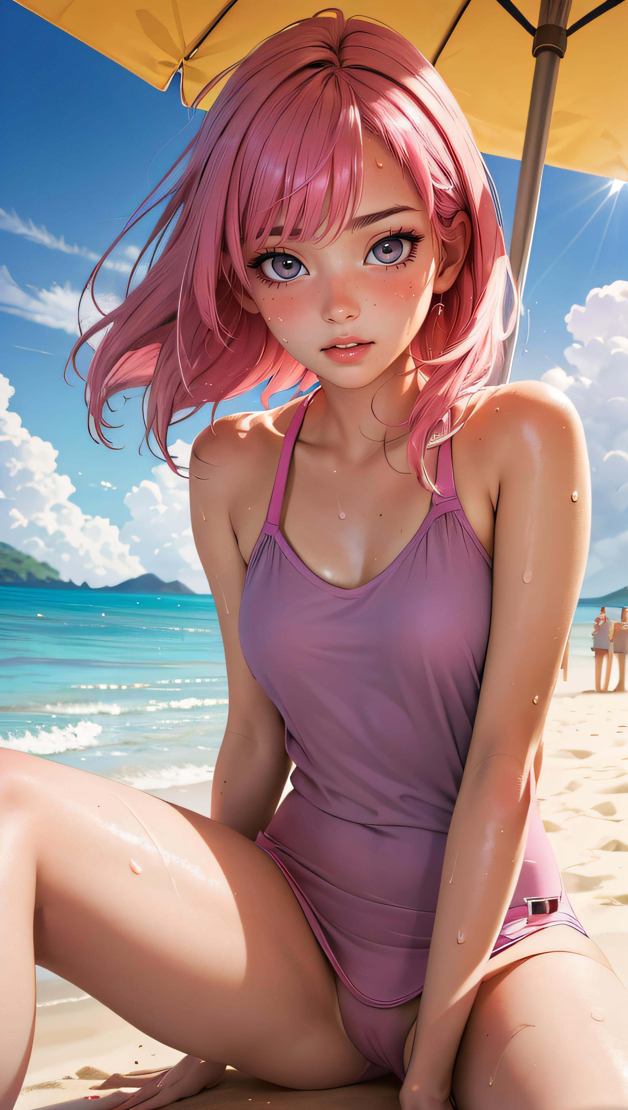(best quality,  masterpiece,  perfect face)upskirt view on Tensor.Art