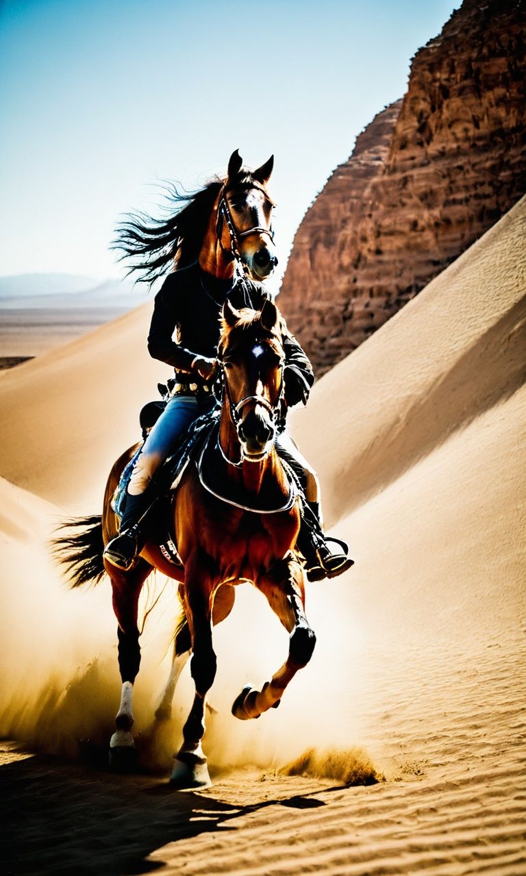 Photography,((mamian)),((no humans)),upper body shot,monster,((mamian::2 riding a horse)),horseback riding,riding from left side of the frame,in desert,face to viewer,ISO 400,F2.8 aperture,Shutter speed 1/250,ISO 400,F2.8 aperture,<lora:mamianghost:1>,