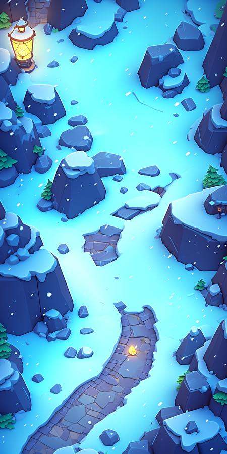 Concept art,  top-down terrain,  game scenes on Tensor.Art
